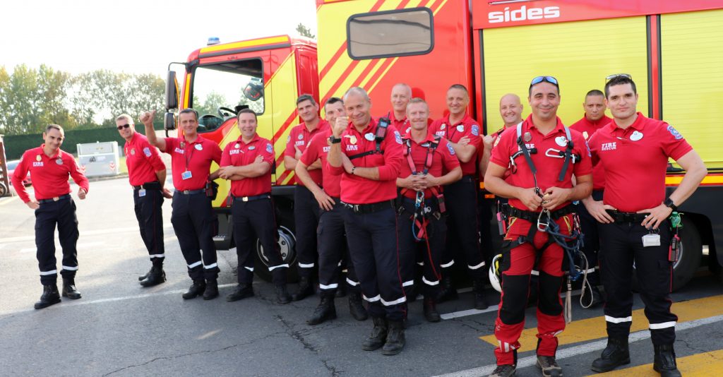 Members of the Fire Rescue team of Disneyland Paris